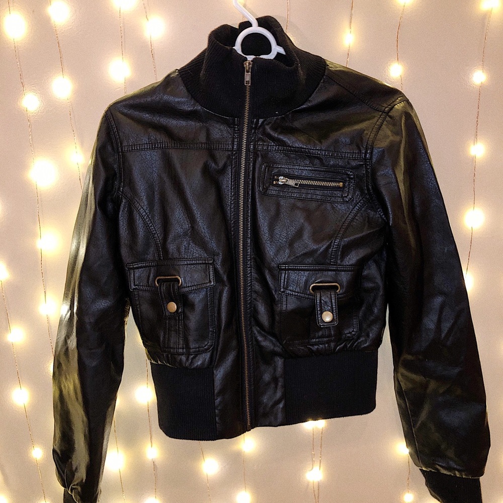 leather jacket - forever 21